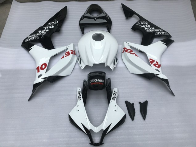 2007-2008 Gloss White & Red Repsol Honda CBR600RR Fairings