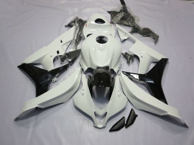 2007-2008 Gloss White and Black Honda CBR600RR Fairings
