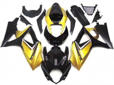2007-2008 Gold Yellow Custom OEM Style Suzuki GSXR 1000 Fairings