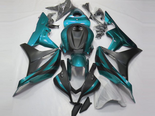 2007-2008 Light Blue and Matte Black Honda CBR600RR Fairings
