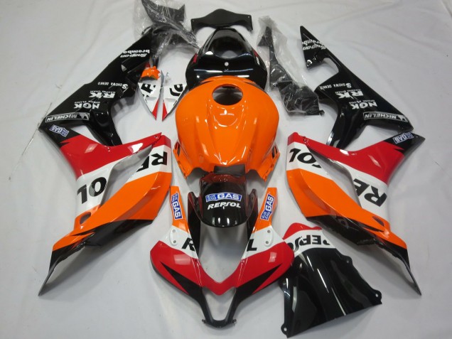 2007-2008 Light Orange Repsol Honda CBR600RR Fairings