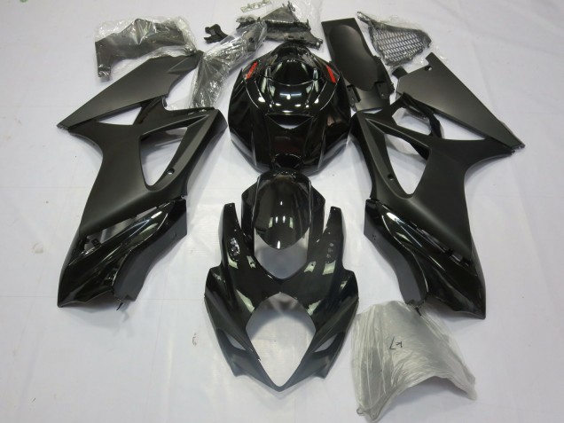 2007-2008 Matte Black Gloss Suzuki GSXR 1000 Fairings 2007-2008 Matte Black Gloss Suzuki GSXR 1000 Fairings