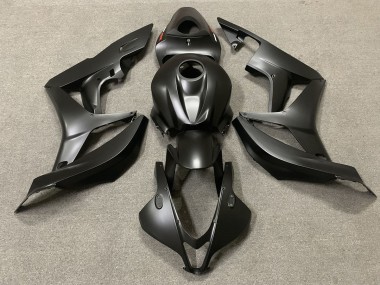 2007-2008 Matte Black Red Decal Honda CBR600RR Fairings
