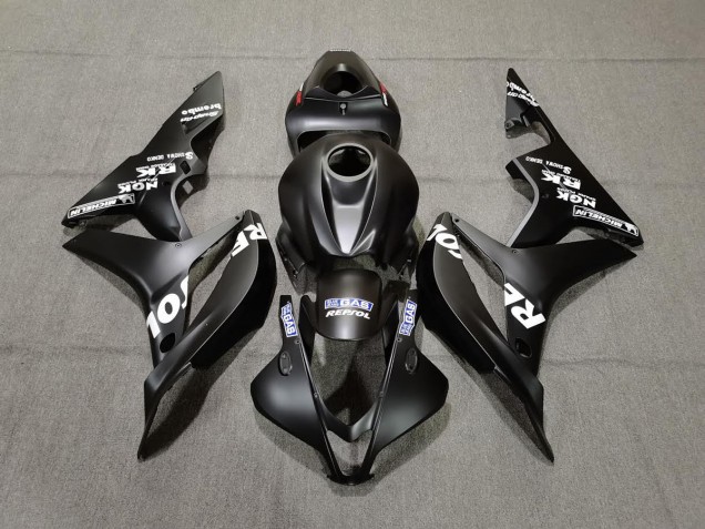 2007-2008 Matte Black Repsol Honda CBR600RR Fairings
