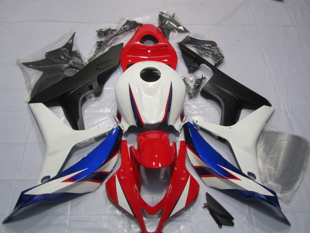 2007-2008 OEM White Red Blue Style Design Honda CBR600RR Fairings 2007-2008 OEM White Red Blue Style Design Honda CBR600RR Fairings
