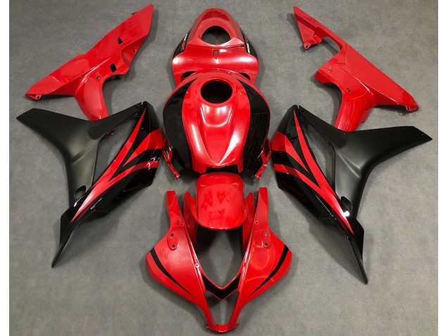 2007-2008 Pearl Red & Black Honda CBR600RR Fairings 2007-2008 Pearl Red & Black Honda CBR600RR Fairings