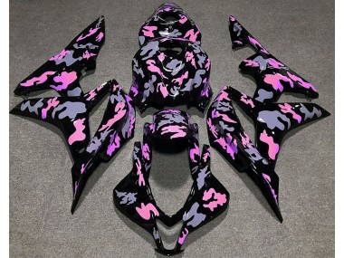 2007-2008 Pink and Gray Camouflage Honda CBR600RR Fairings