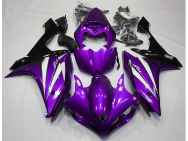 2007-2008 Purple White and Black Yamaha R1 Fairings