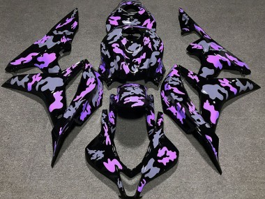 2007-2008 Purple and Gray Camouflage Honda CBR600RR Fairings