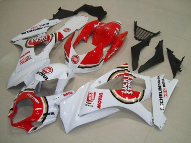 2007-2008 Red Lucky Strike Suzuki GSXR 1000 Fairings