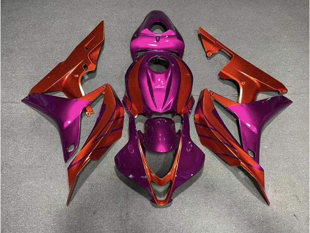 2007-2008 Red & Violet Honda CBR600RR Fairings
