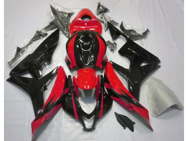2007-2008 Red and Black OEM Design Honda CBR600RR Fairings