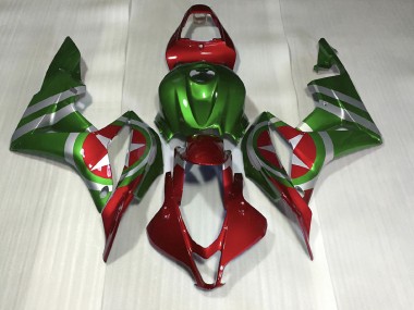2007-2008 Red and Green Captain America Honda CBR600RR Fairings