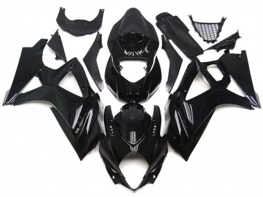 2007-2008 Slick Gloss Black Style Suzuki GSXR 1000 Fairings