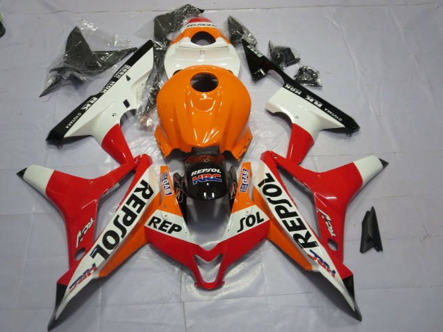 2007-2008 White Repsol Honda CBR600RR Fairings