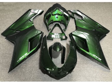 2007-2012 Deep Green Ducati 848 1098 1198 Fairings