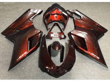 2007-2012 Deep Orange Ducati 848 1098 1198 Fairings