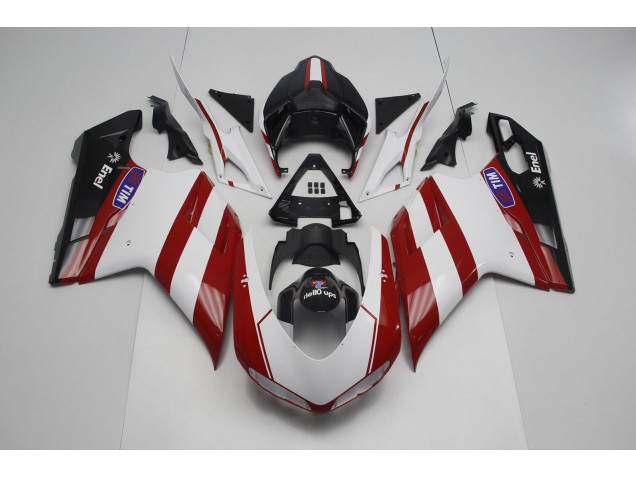 2007-2012 Deep Red Ducati 848 1098 1198 Fairings 2007-2012 Deep Red Ducati 848 1098 1198 Fairings