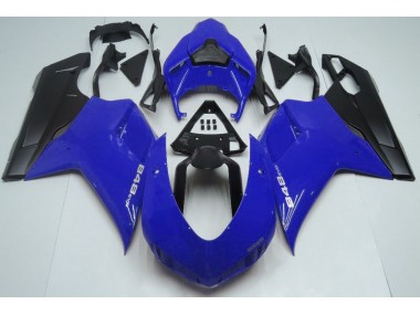 2007-2012 Gloss Blue & Black Ducati 848 1098 1198 Fairings