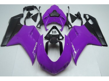 2007-2012 Gloss Purple & Black Ducati 848 1098 1198 Fairings