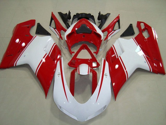 2007-2012 Red and White Pin Ducati 848 1098 1198 Fairings 2007-2012 Red and White Pin Ducati 848 1098 1198 Fairings