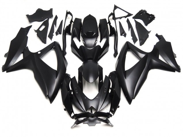 2008-2010 Deep Matte Black Suzuki GSXR 600-750 Fairings 2008-2010 Deep Matte Black Suzuki GSXR 600-750 Fairings