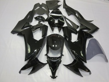 2008-2010 Gloss Black Kawasaki ZX10R Fairings