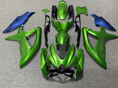 2008-2010 Green and Blue Suzuki GSXR 600-750 Fairings