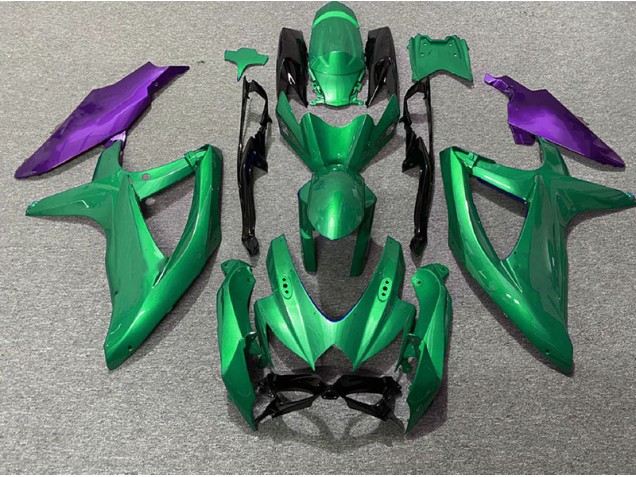 2008-2010 Green and Purple Suzuki GSXR 600-750 Fairings 2008-2010 Green and Purple Suzuki GSXR 600-750 Fairings