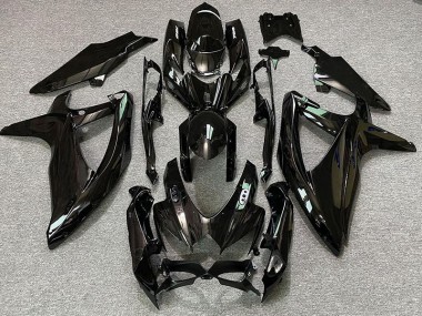 2008-2010 Pearl Black & White Suzuki GSXR 600-750 Fairings