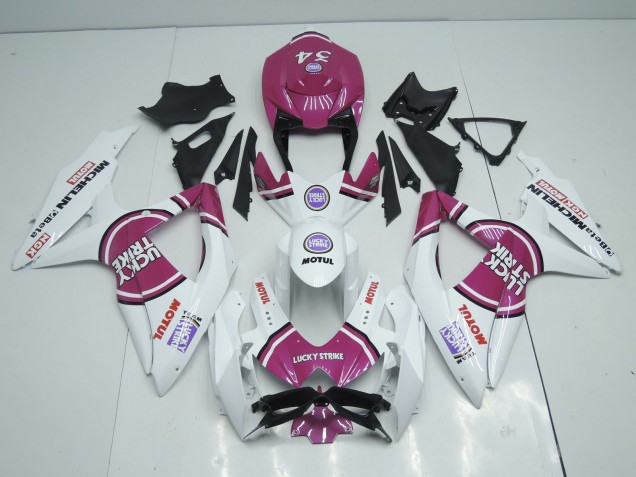 2008-2010 Pink Lucky Strike Suzuki GSXR 600-750 Fairings 2008-2010 Pink Lucky Strike Suzuki GSXR 600-750 Fairings