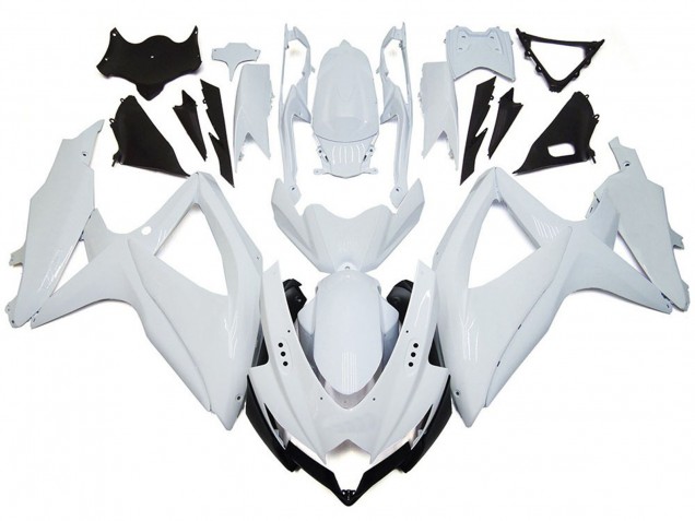 2008-2010 Shining Gloss White Suzuki GSXR 600-750 Fairings 2008-2010 Shining Gloss White Suzuki GSXR 600-750 Fairings