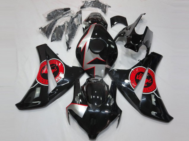 2008-2011 Gloss Black & Red Honda CBR1000RR Fairings