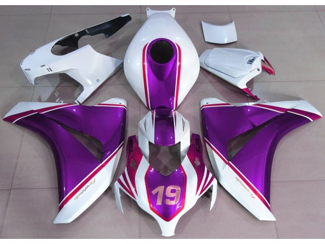 2008-2011 Gloss Purple and White Honda CBR1000RR Fairings 2008-2011 Gloss Purple and White Honda CBR1000RR Fairings