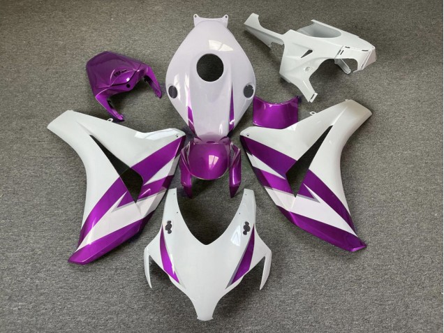 2008-2011 Gloss White & Purple Trim Honda CBR1000RR Fairings 2008-2011 Gloss White & Purple Trim Honda CBR1000RR Fairings