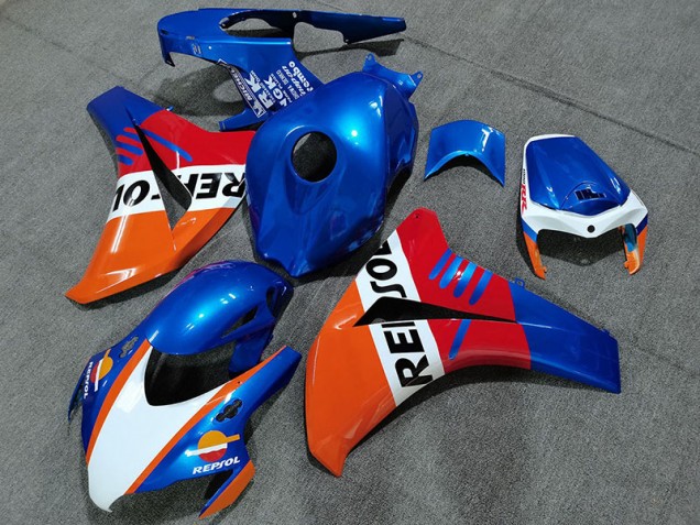 2008-2011 Pearl Blue Repsol Style Honda CBR1000RR Fairings