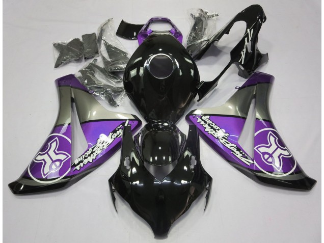 2008-2011 Purple on Black Custom Honda CBR1000RR Fairings