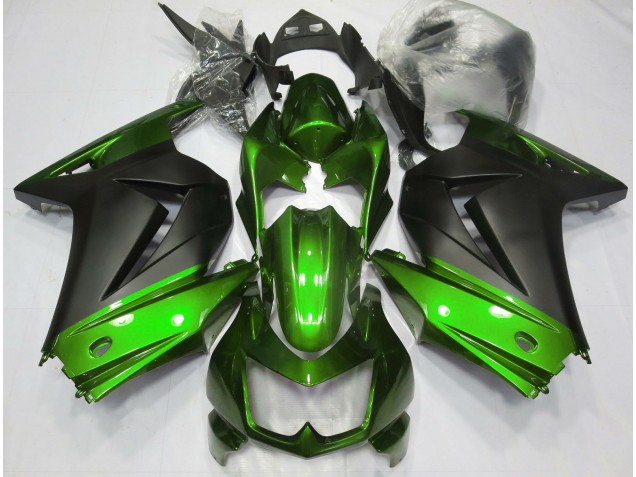 2008-2013 Green and Matte Black Kawasaki Ninja 250 Fairings 2008-2013 Green and Matte Black Kawasaki Ninja 250 Fairings