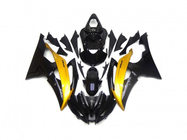 2008-2016 Black and Gold Gloss Yamaha R6 Fairings 2008-2016 Black and Gold Gloss Yamaha R6 Fairings