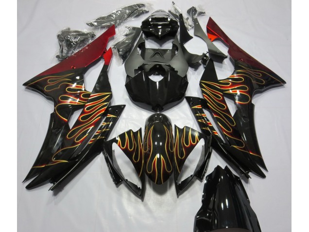 2008-2016 Custom Flame Yamaha R6 Fairings 2008-2016 Custom Flame Yamaha R6 Fairings