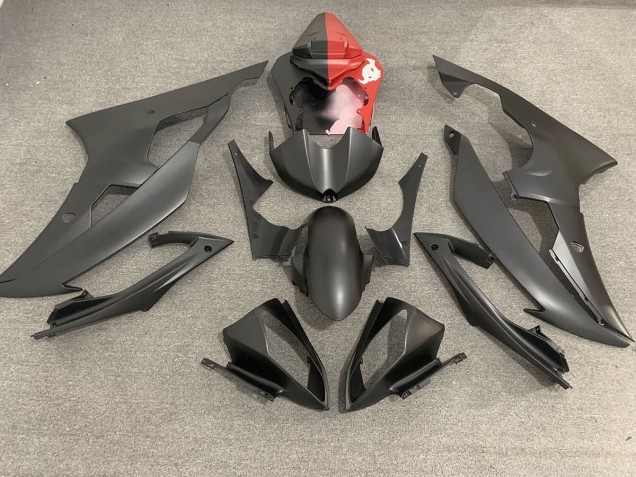 2008-2016 Matte Black & Red Yamaha R6 Fairings