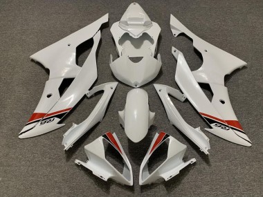 2008-2016 Pearl White Yamaha R6 Fairings