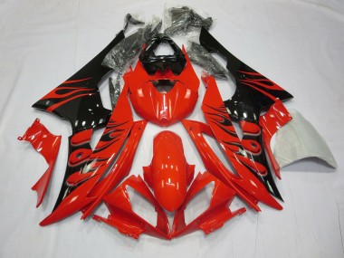 2008-2016 Red Flame Yamaha R6 Fairings