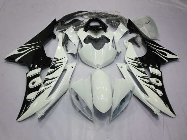 2008-2016 White Flame Yamaha R6 Fairings