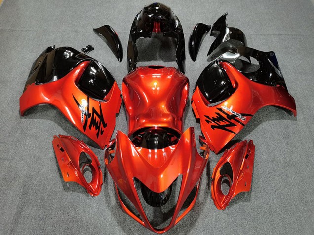 2008-2019 Candy Orange & Gloss Black Suzuki GSXR 1300 Fairings 2008-2019 Candy Orange & Gloss Black Suzuki GSXR 1300 Fairings