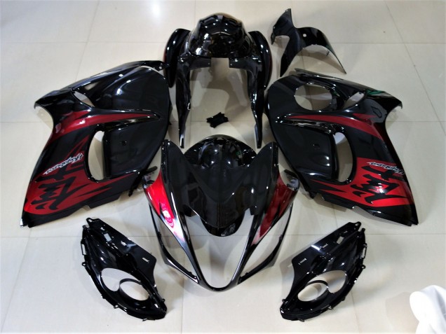 2008-2019 Gloss Black & Candy Red Suzuki GSXR 1300 Fairings 2008-2019 Gloss Black & Candy Red Suzuki GSXR 1300 Fairings