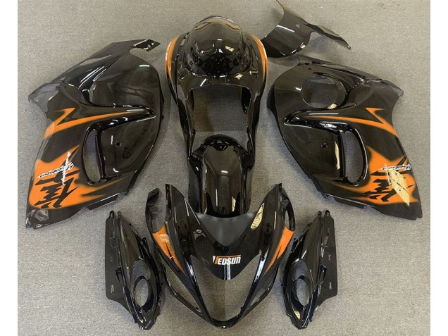 2008-2019 Gloss Black & Orange Suzuki GSXR 1300 Fairings 2008-2019 Gloss Black & Orange Suzuki GSXR 1300 Fairings