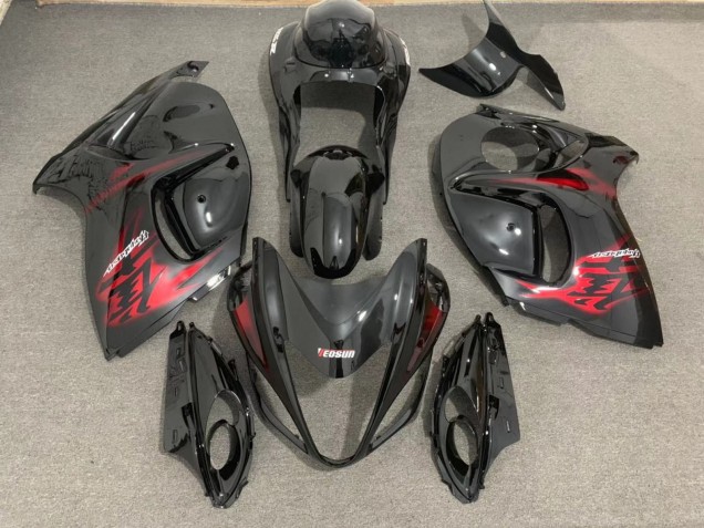 2008-2019 Gloss Black & Red Suzuki GSXR 1300 Fairings 2008-2019 Gloss Black & Red Suzuki GSXR 1300 Fairings