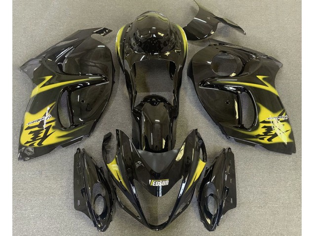 2008-2019 Gloss Black & Yellow Suzuki GSXR 1300 Fairings 2008-2019 Gloss Black & Yellow Suzuki GSXR 1300 Fairings
