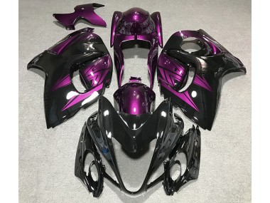 2008-2019 Gloss Black and Deep Purple Suzuki GSXR 1300 Fairings